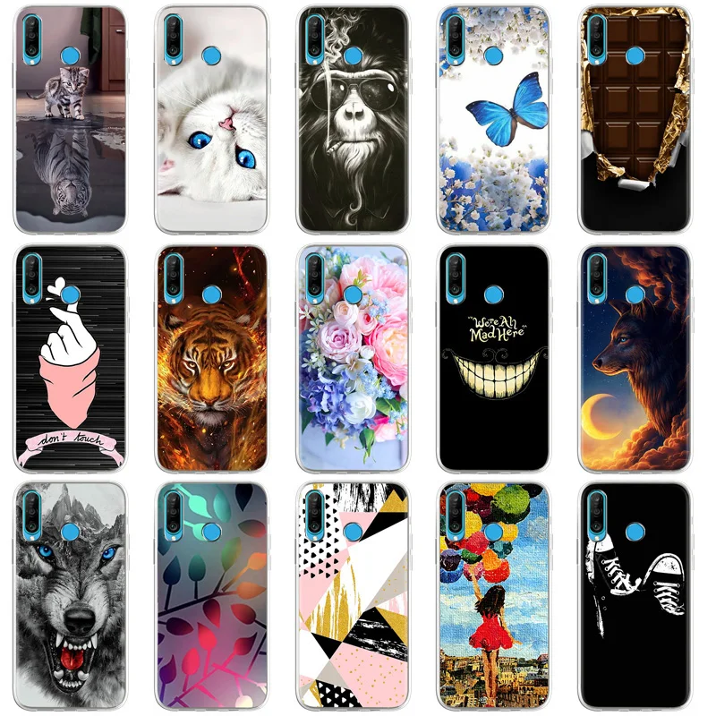 

Case For Huawei P30 P40 P20 Lite Case Silicone TPU Back Cover On For Huawei P40 Lite 4G 5G P30 Pro P 30 P30lite Coque Bumper