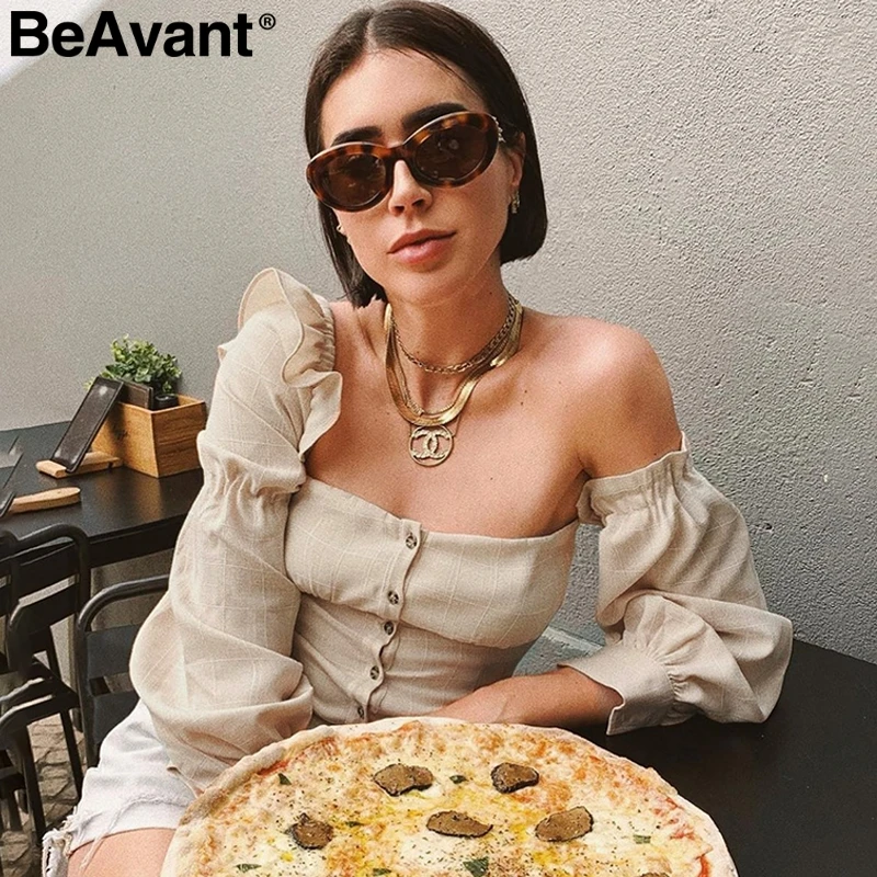 Женский укороченный топ с оборками BeAvant вечерние повседневные топы открытыми