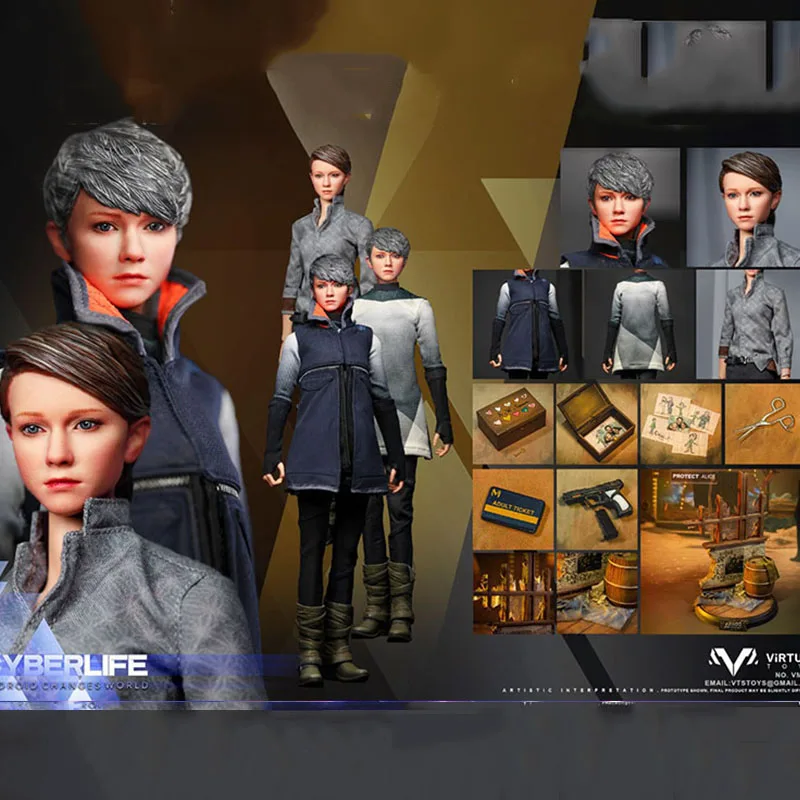 

1/6 VTS TOYS VM-031 KARA AX400 Movable Figure Model With Two Head Sculpt 12" Full Set Figure