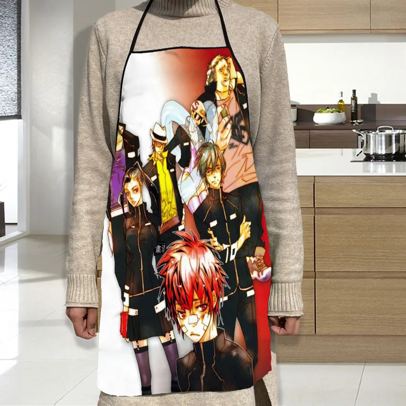 Хитман Реборн! Фартук из ткани Оксфорд водонепроницаемый кухонный фартук для