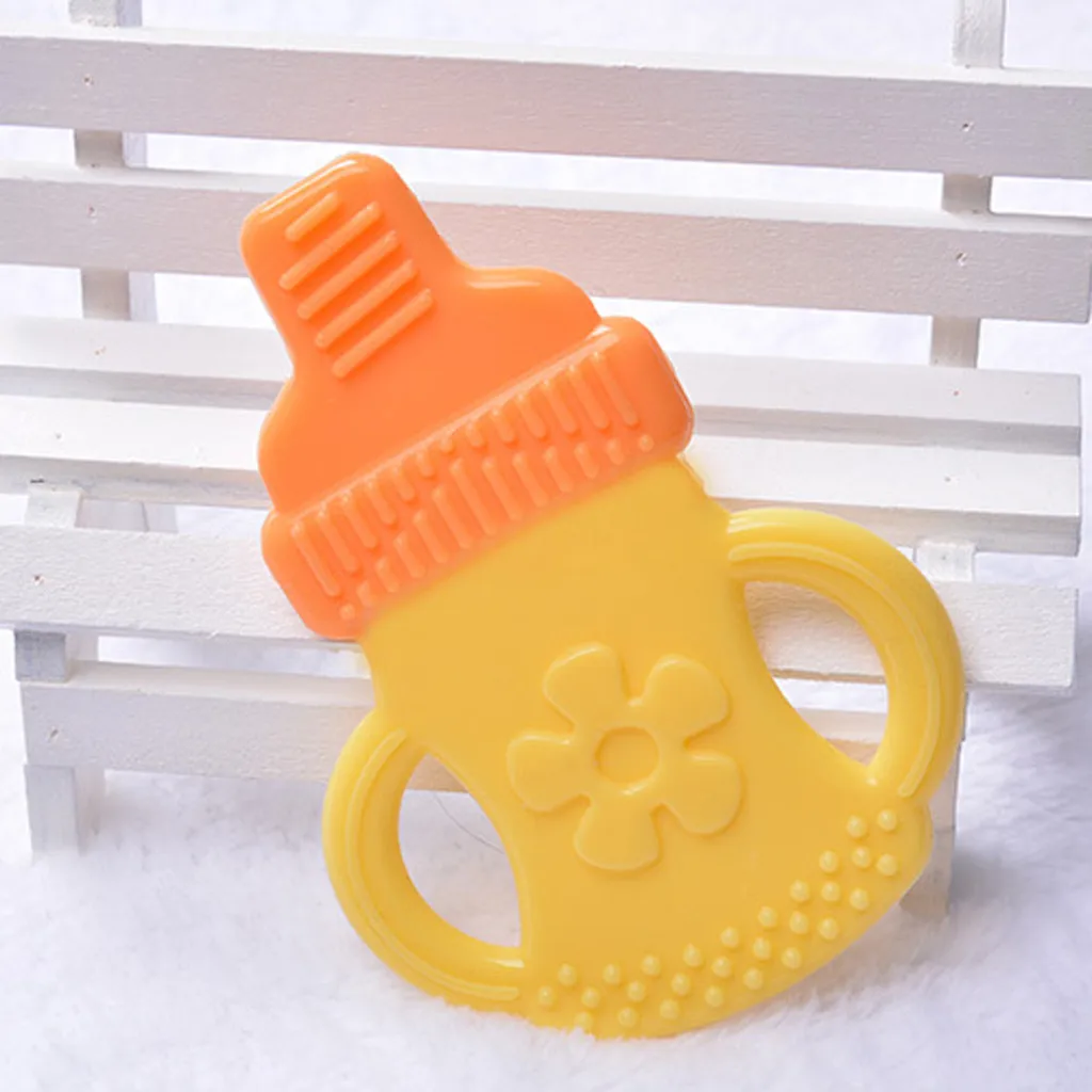 Toddlers Infants Baby Teething Soft Silicone Fruit Teether Holder Newborn Care Fidget Toys for Children Gifts | Мать и ребенок