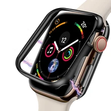 Магнитный защитный чехол для часов Apple Watch 5 4 40 мм 44 мм 360 чехол полностью алюминиевый чехол для Iwatch 3 2 1 38 мм 42 мм