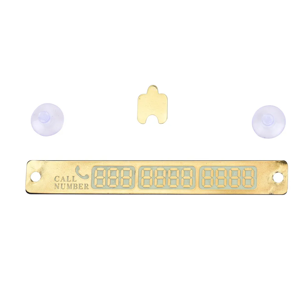Car Sticker Parking Card Luminous Temporary Telephone Phone Number Notification Night Sucker Plate Styling Sign #N |