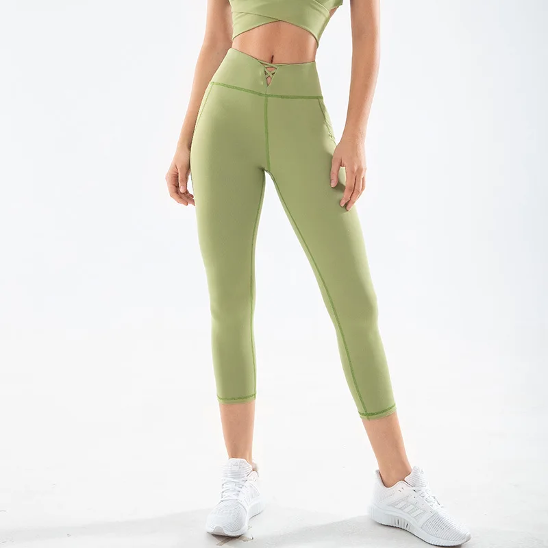 Женские трико для бега с высокой талией эластичные дышащие спортивные брюки