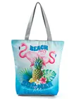 Модная Сумка-тоут Miyahouse с высоким дизайном фламинго, женские сумки на плечо с фруктовым принтом, дорожная Женская пляжная сумка для покупок