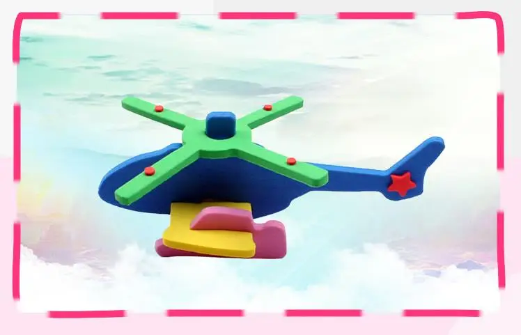 Детская сборка самолета ручной работы и искусственная сумка из ЭВА для детского