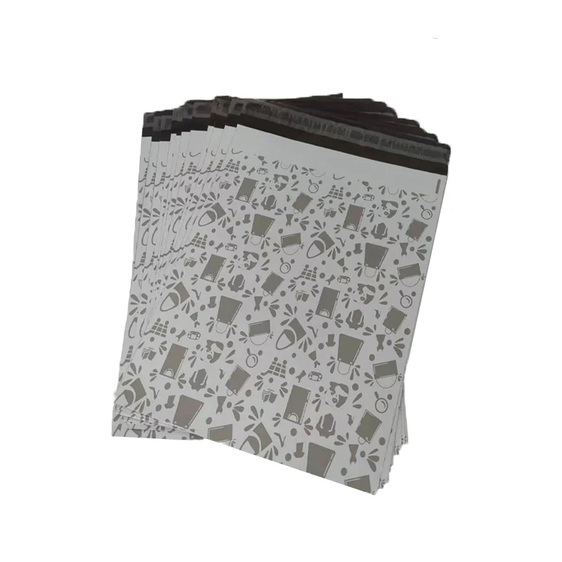 100Pcs Cute Panda Plastic Envelope Gray Courier Storage Bag Waterproof Packaging Express Bags 10x13 Inch Business Mailing |