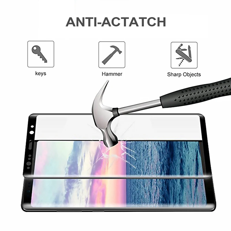 Изогнутое закаленное стекло 3D для SamsungS8 S8Plus S10 S10Plus S20 Plus полноэкранная Защитная