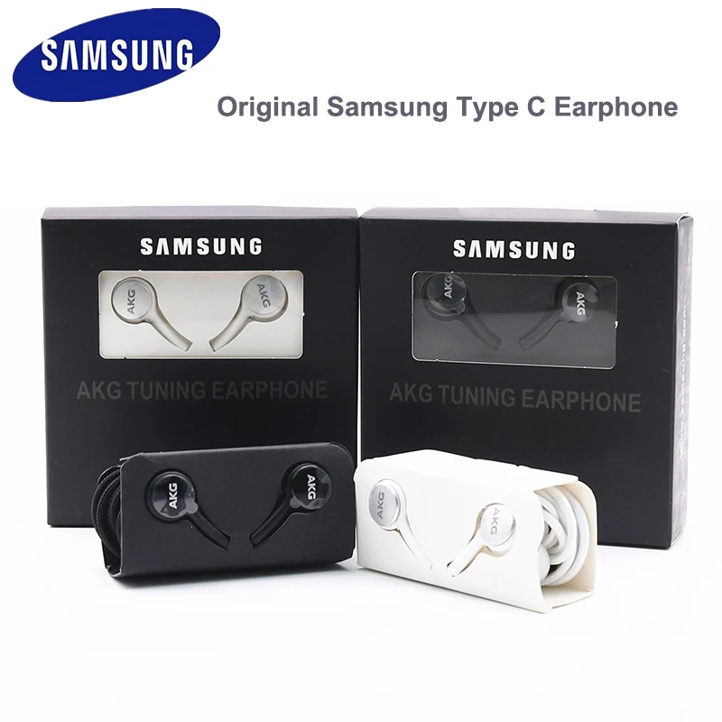 Оригинальные наушники SAMSUNG типа C с микрофоном и регулировкой громкости HD