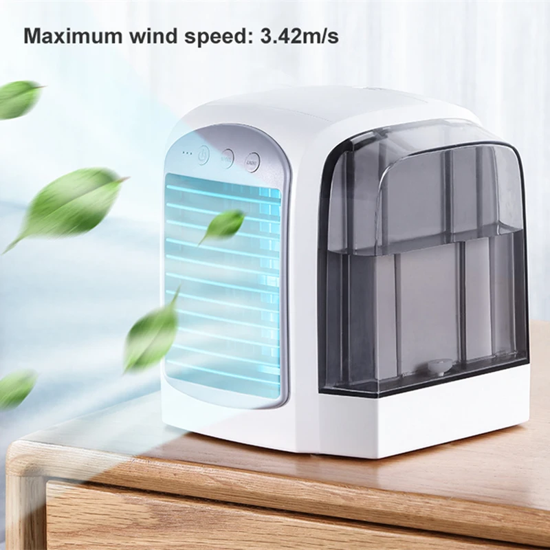 Мини кулер для воды и воздуха портативный USB кондиционер с ночным освещением