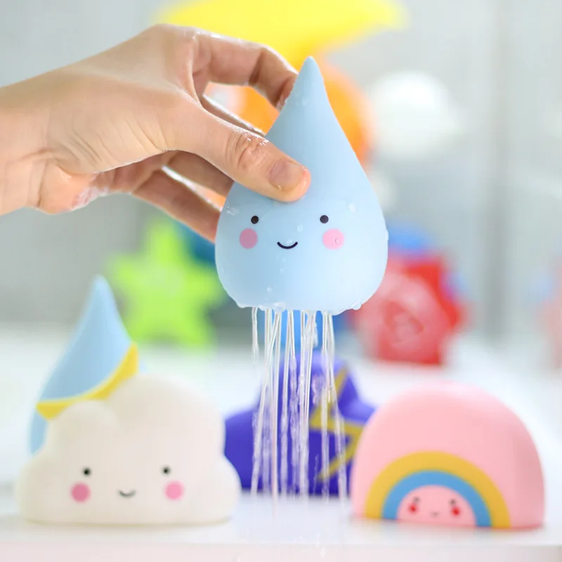 Juguetes de ba&ntilde;o para beb&eacute;, herramienta de pulverizaci&oacute;n de agua, juguetes flotantes para ducha de nubes, Educativo Para edades tempranas-1