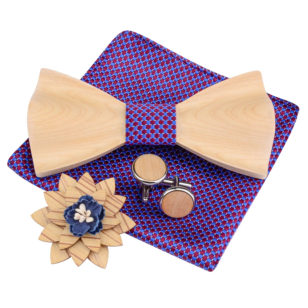 Мужские кленовые 3D Строительные наборы цветочный шелк карманные Квадратные