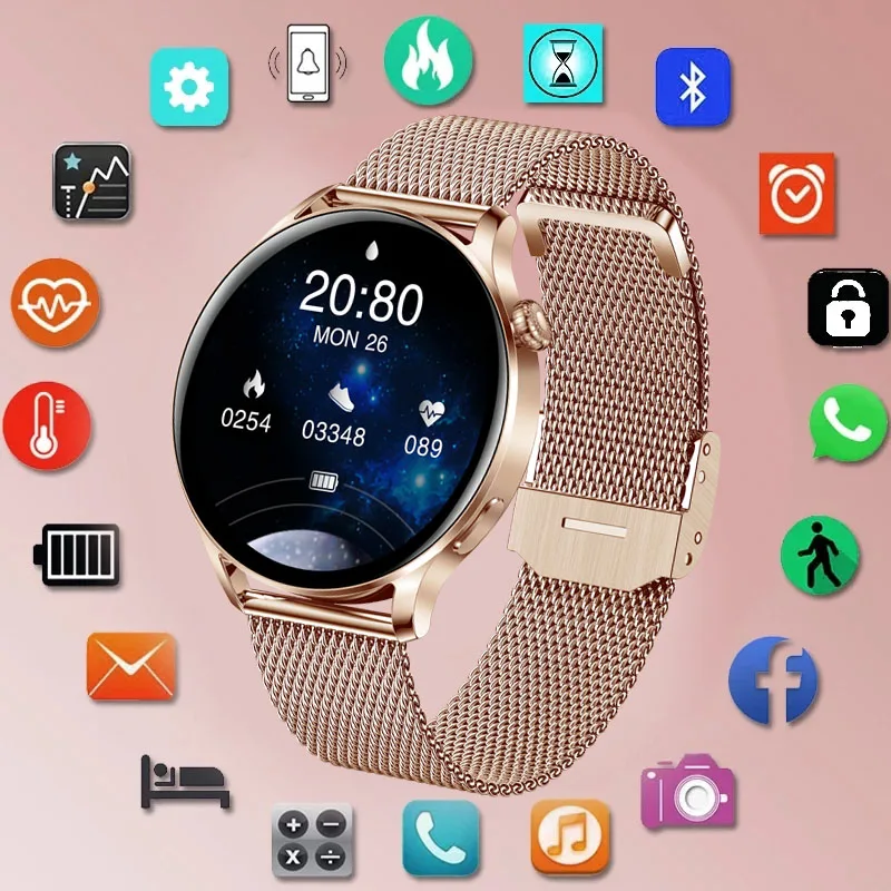 

LIGE New Smart Watch Men Women Full Touch Bluetooth Call Watches For iOS Android Women Smartwatch Ladies Sports Fitness Bracelet
