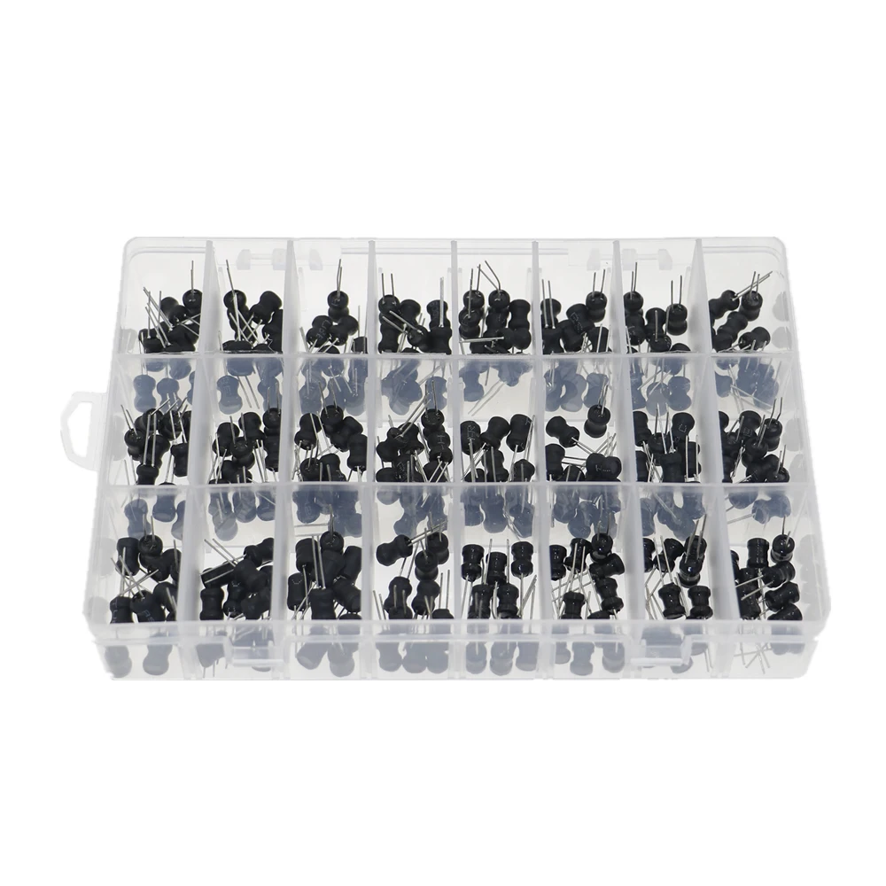 

240PCS/Box 6*8mm Inductance Power Inductor Kit 24Values x 10pcs 4.7UH 10UH 22UH 33UH 47UH 68UH 100UH 220UH 470uh 10MH Inductors
