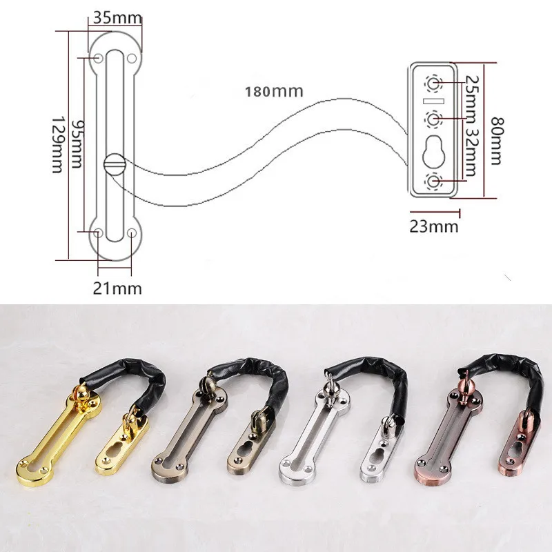 Дверная Цепочка Из Нержавеющей Стали с защитой от кражи дверная защелка для окон