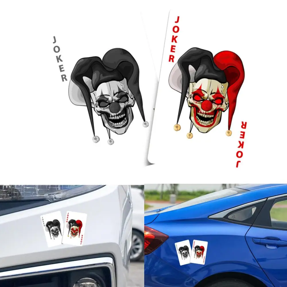 Мультяшные игральные карты на Хэллоуин Джокер клоун цирк жуткая Маргаритка