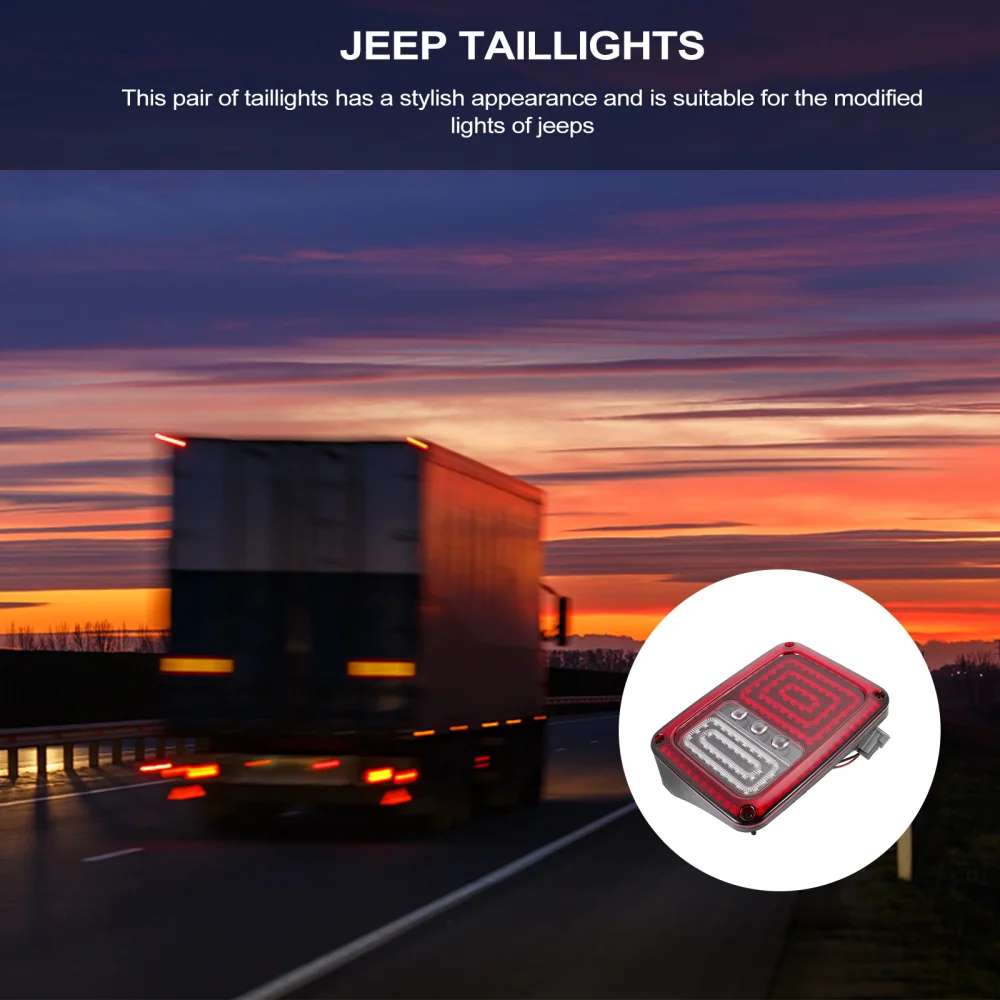 

1 Pair Car Warning Signal Taillights Vehicle Mounted Tail Lights LED Lamp (US)