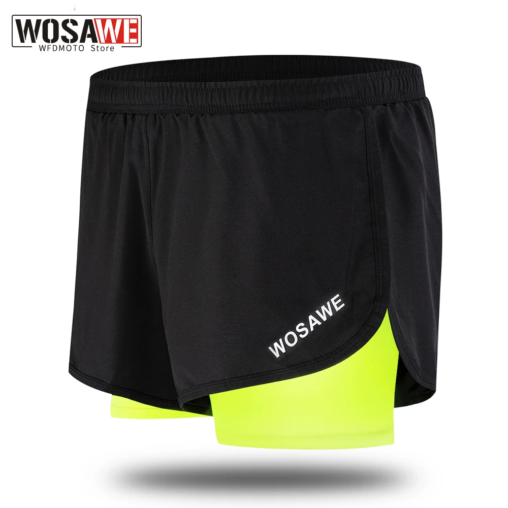 Велосипедные шорты WOSAWE 2 в 1 для езды на мотоцикле и горных велосипедах бега по