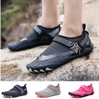 Дышащие кроссовки для мужчин и женщин, удобные сандалии из сетчатого материала, для плавания, Нескользящие, пляжные тапочки