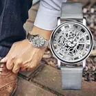 SOXY бренд золотые серебряные Роскошные полые стальные часы мужские ретро Hombre кварцевые наручные часы Модные Повседневные Мужские Женские Унисекс Relojes