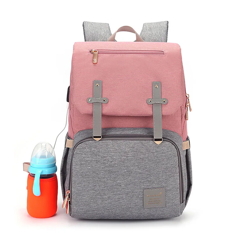 

Baby Mommy Diaper Bags Mummy backpack Maternal infant care diaper bag USB Maternity Care Bags Travel DiaperBackpack Stroller Kit