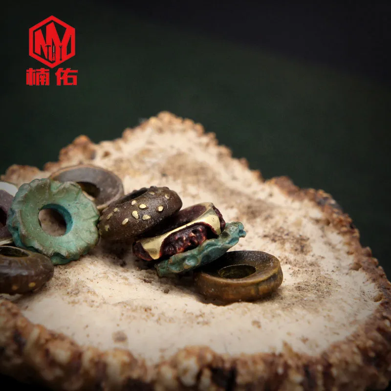 Американский бургер многослойный Бронзовый нож бусины инструмент для