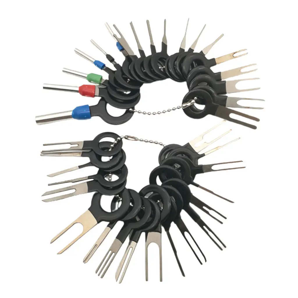 

36Pcs Car Terminal Removal Kit Wiring Crimp Connector Pin Extractor Puller Wire Terminal Removal Tool Repair Professional Tools