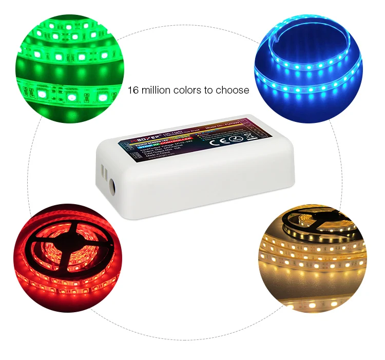 

Mi Light 2.4G RF Wireless Single Color Dimmer CCT RGB RGBW RGB+CCT Led Strip Controller FUT035 FUT036 FUT037 FUT038 FUT039