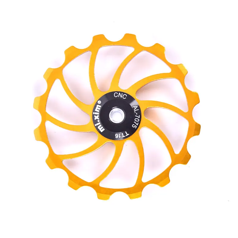 

MTB Mountain Bike 16T Aluminum Alloy Bicycle Steel Bearing Jockey Wheel Rear Derailleur Pulley Guide Pulleys
