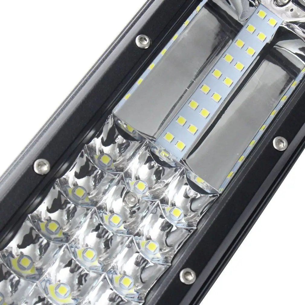 

16inch 432W 66960LM Tri Row 7D LED Work Light Bar Spot Flood Combo SUV