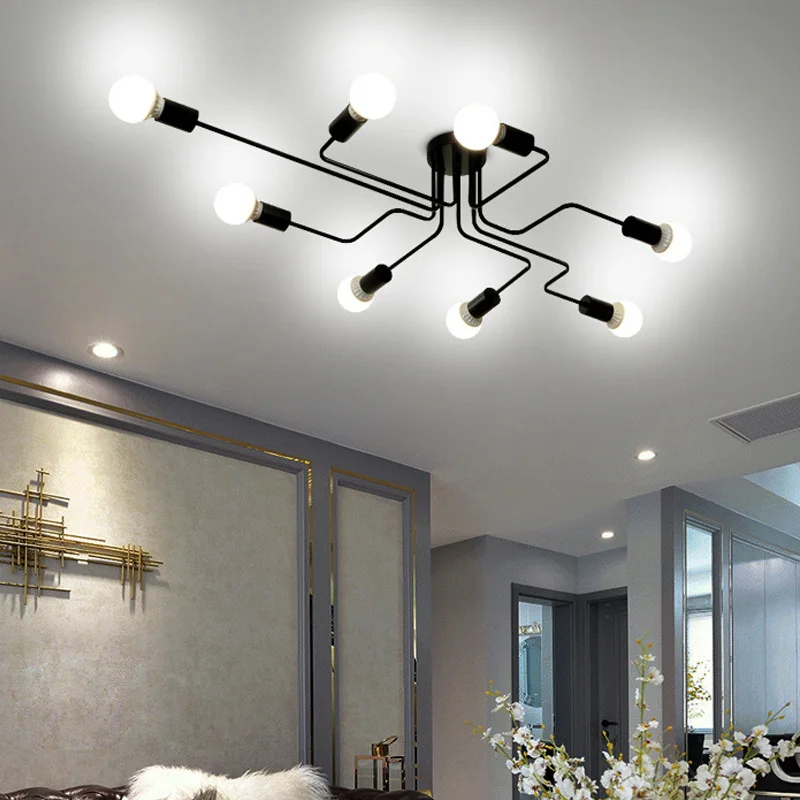 Lámpara de techo Vintage para comedor, lámparas de habitación, Loft, cocina, decoración Industrial para Bar y restaurante, Lustre Retro Para salón y hogar