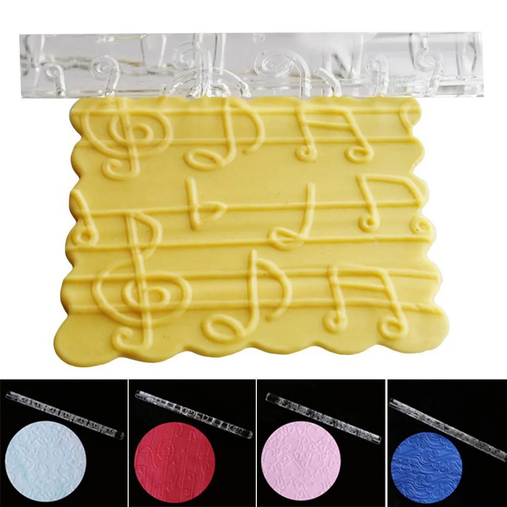 Rolling Pin Kitchen Tool Appliances Great Cake Decorating Ideas Textured Acrylic Embossing Baking Tools For Fondant Cookies