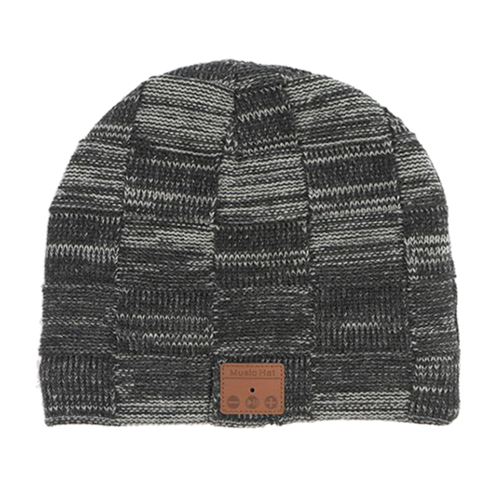 

Bluetooth Knitted Beanie Winter Fleece Lined Knitting Hat Headphones Gift