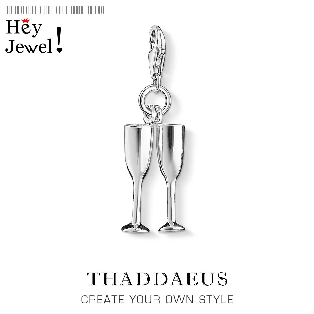 Очаровательные Подвески в виде очков шампанского для женщин и мужчин модные