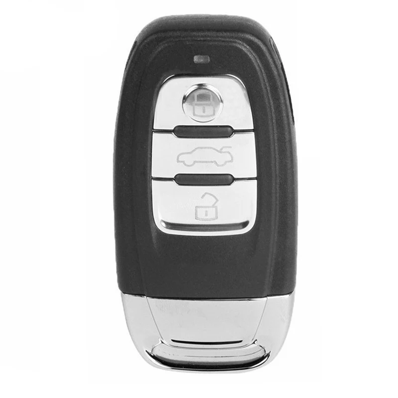 

KEYECU 10 Pcs/lot New Replacement Upgraded Smart Remote Car Key Shell Case Fob 3 Button for Audi A6L Q7 & Keyless-go Flip Model