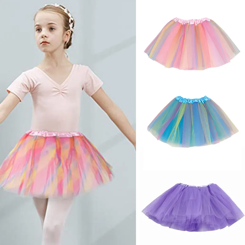 

2 Styles Ballet Children Tutu Skirt Kids Pettiskirts Short Dancing Skirts For Girls Dance Party Ball Petticoat Costume