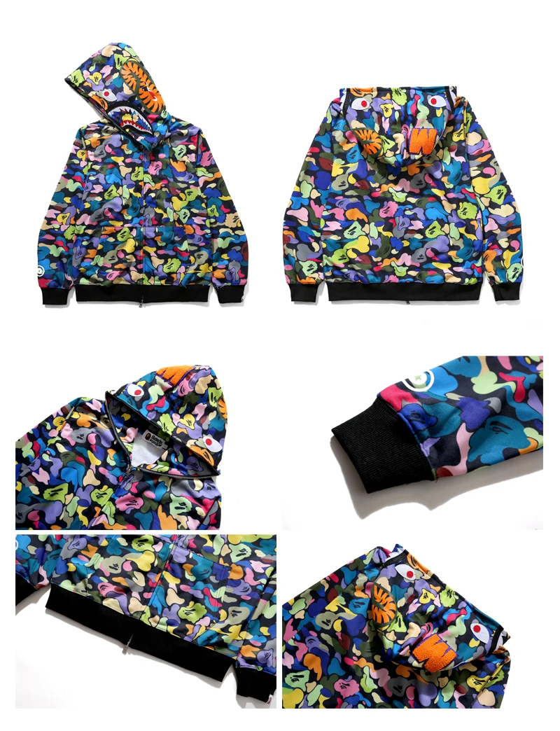 

Hooded Cardigan Sweatshirt Jacket M-2XL