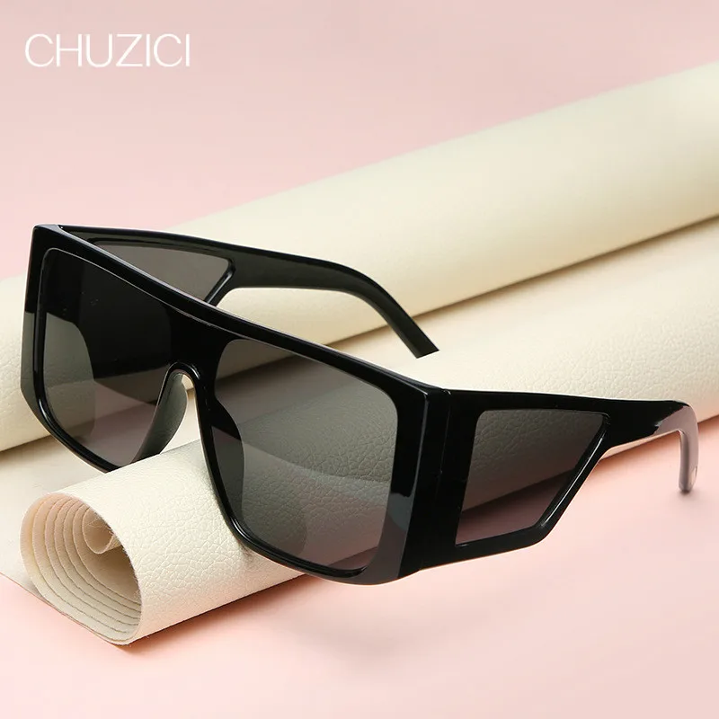 Солнцезащитные очки CHUZICI UV400 для мужчин и женщин винтажные темные оверсайз в