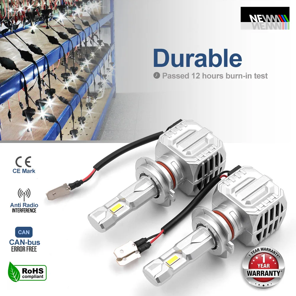 Лампа светодиодная для Mercedes C-Class W204 Pre-LCI 2008-2011 H7 фара ближнего света 25 в Canbus без