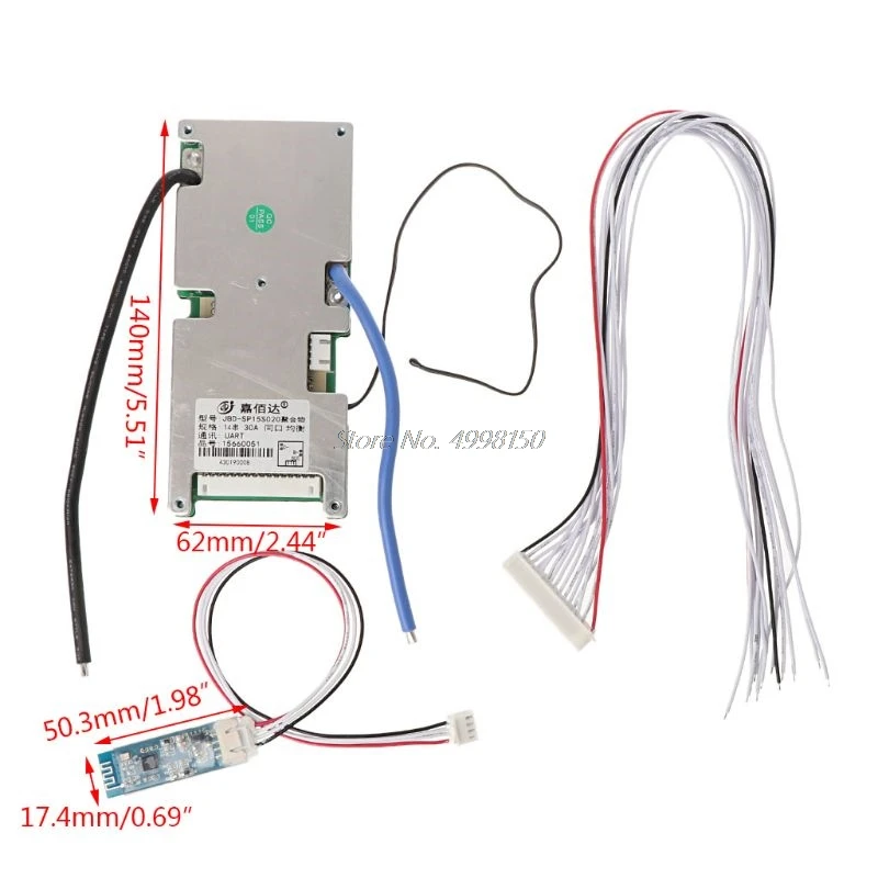 Защитная плата для литиевой батареи с Bluetooth 14S BMS PCB интеллектуальные компоненты