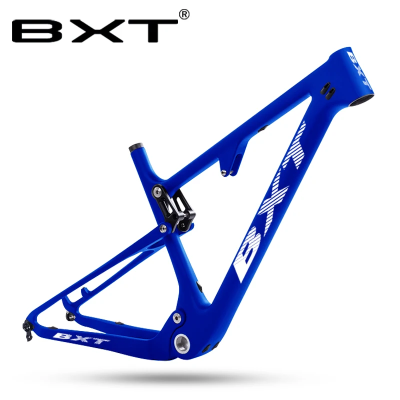 Новая карбоновая Подвеска MTB велосипедная рама 29er 2," подвесной светильник BSA горная рама увеличительная подвесная рама 148 мм 142*12 мм - Цвет: BXT full blue
