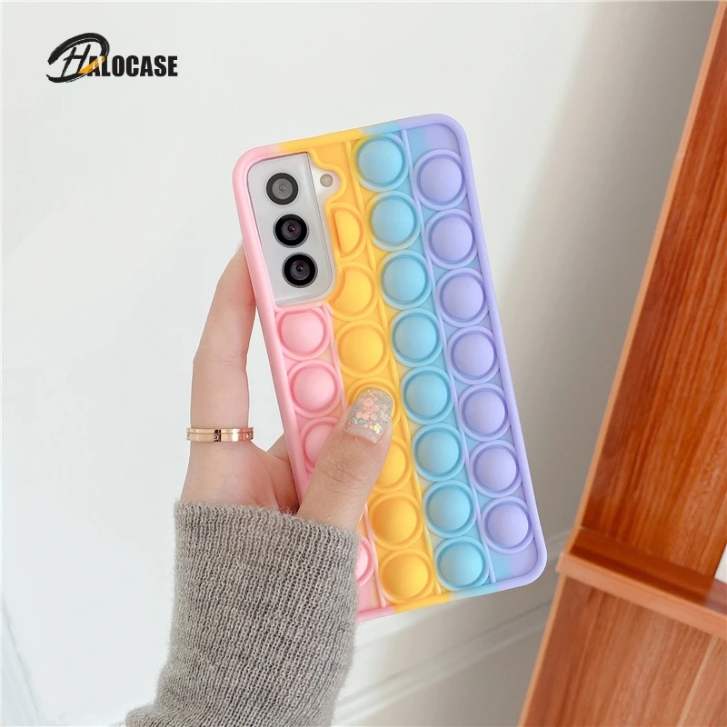 

Pop Fidget Toys Case For Samsung Galaxy S21 S20 S10 S9 S8 Note 8 9 10 20 A10 A30 A50 A11 A21s A31 A51 A01 A02s A12 A22 A32 A52