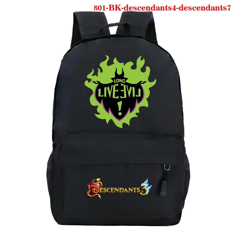 

Mochila Descendants 3 Backpack Anime Daily Book Bag Kawaii School Bags Unisex Travel Laptop Rucksack Bookbag for Boys Girls Bags