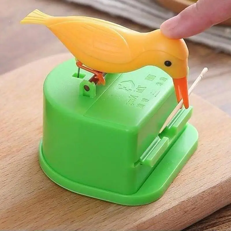 1 шт. европейские Смарт зубочистка Цвет коробка автоматической птицы красивый