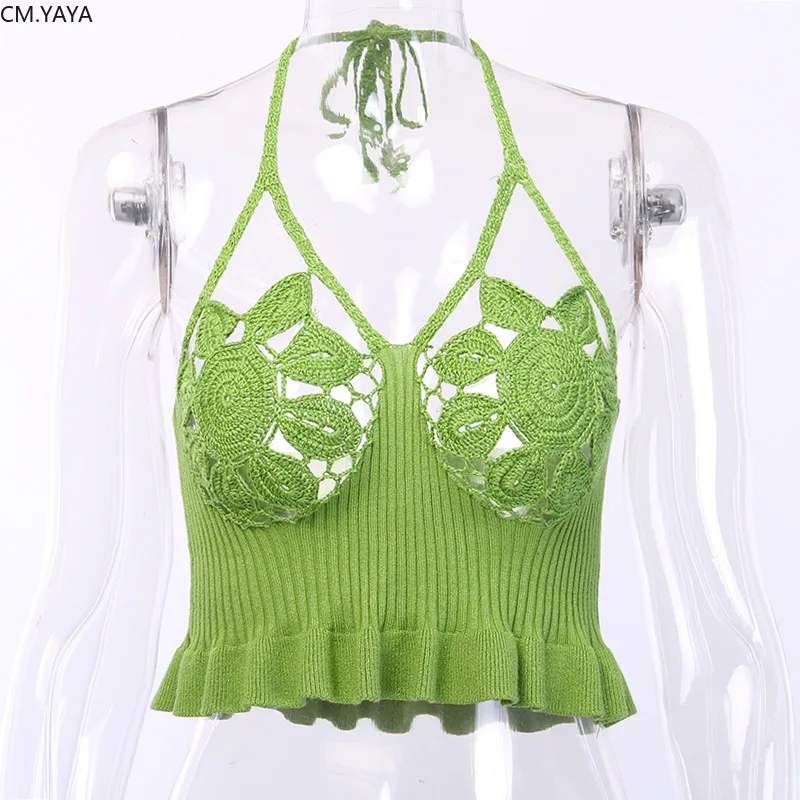 2019 Новинка Зима Осень Женщины Холтер v-образным вырезом открытая спина свитер