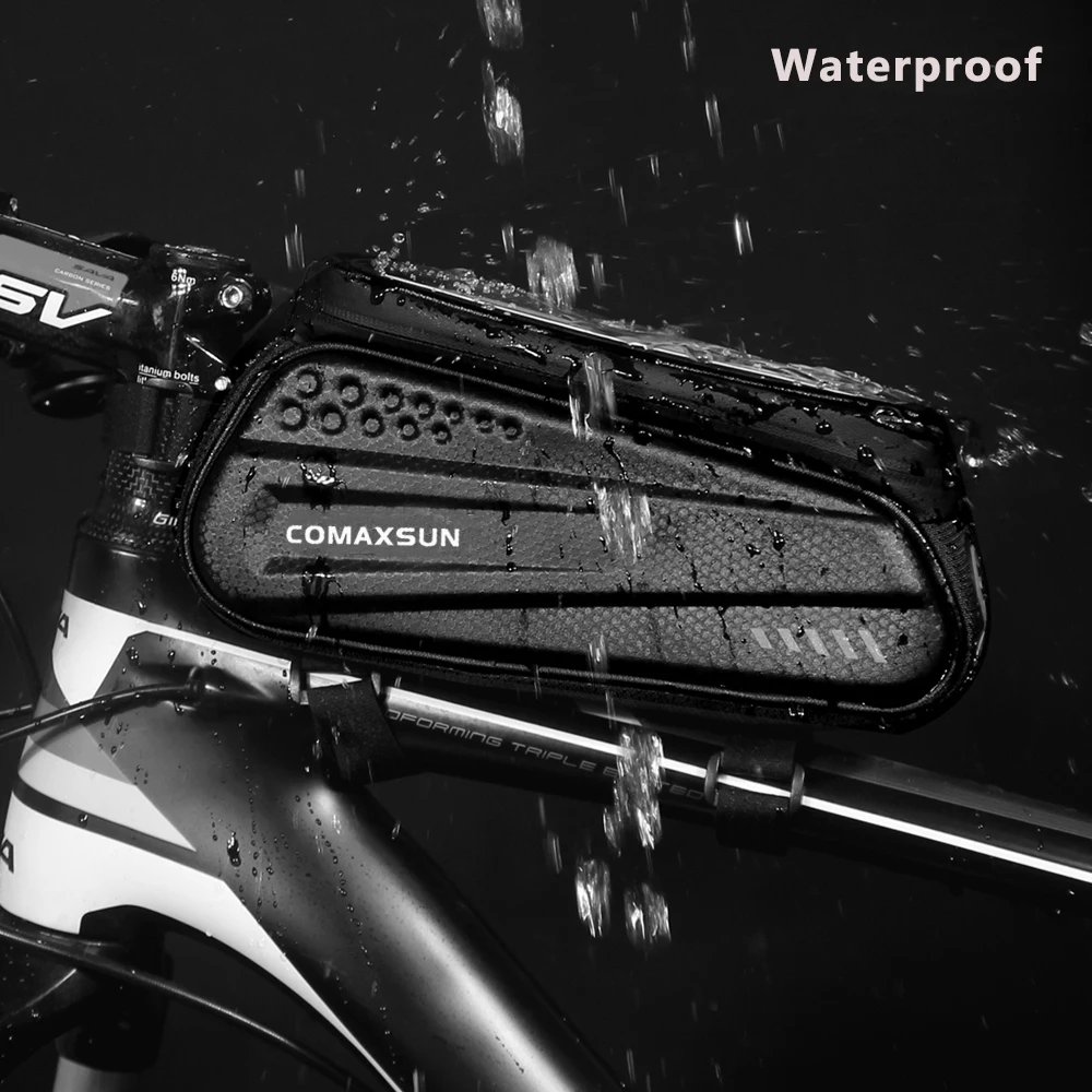 Сумка для велосипеда COMAXSUN водонепроницаемая 6 5 дюйма мобильный телефон