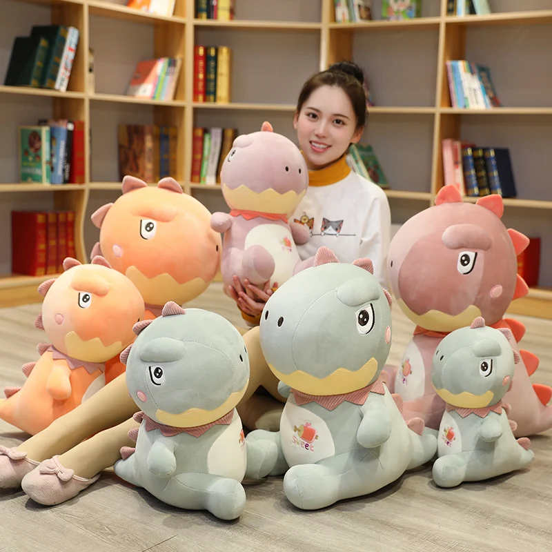 1 шт. яркая плюшевая игрушка динозавр пуховая хлопковая кукла тираннозавр рекс