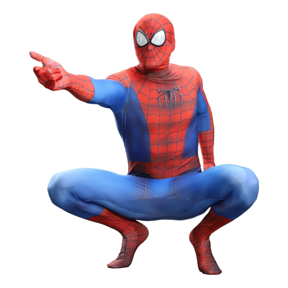 

Adult Kids Black Spider Boy Costume Symbiotic Cosplay Supe Zentai Hero Suit Catsuit Halloween Costumes Party Fancy Anime Clothes