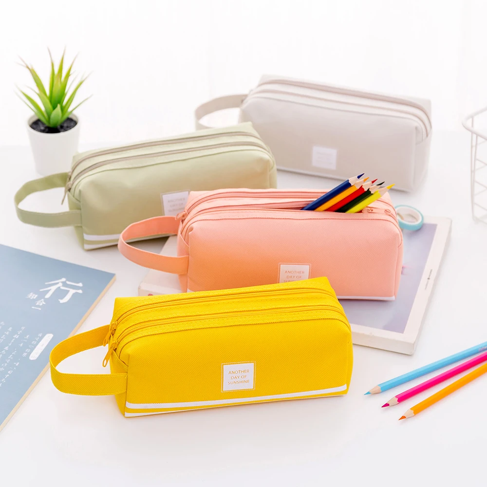 Портативный Оксфорд двойной молнии органайзер канцелярские принадлежности