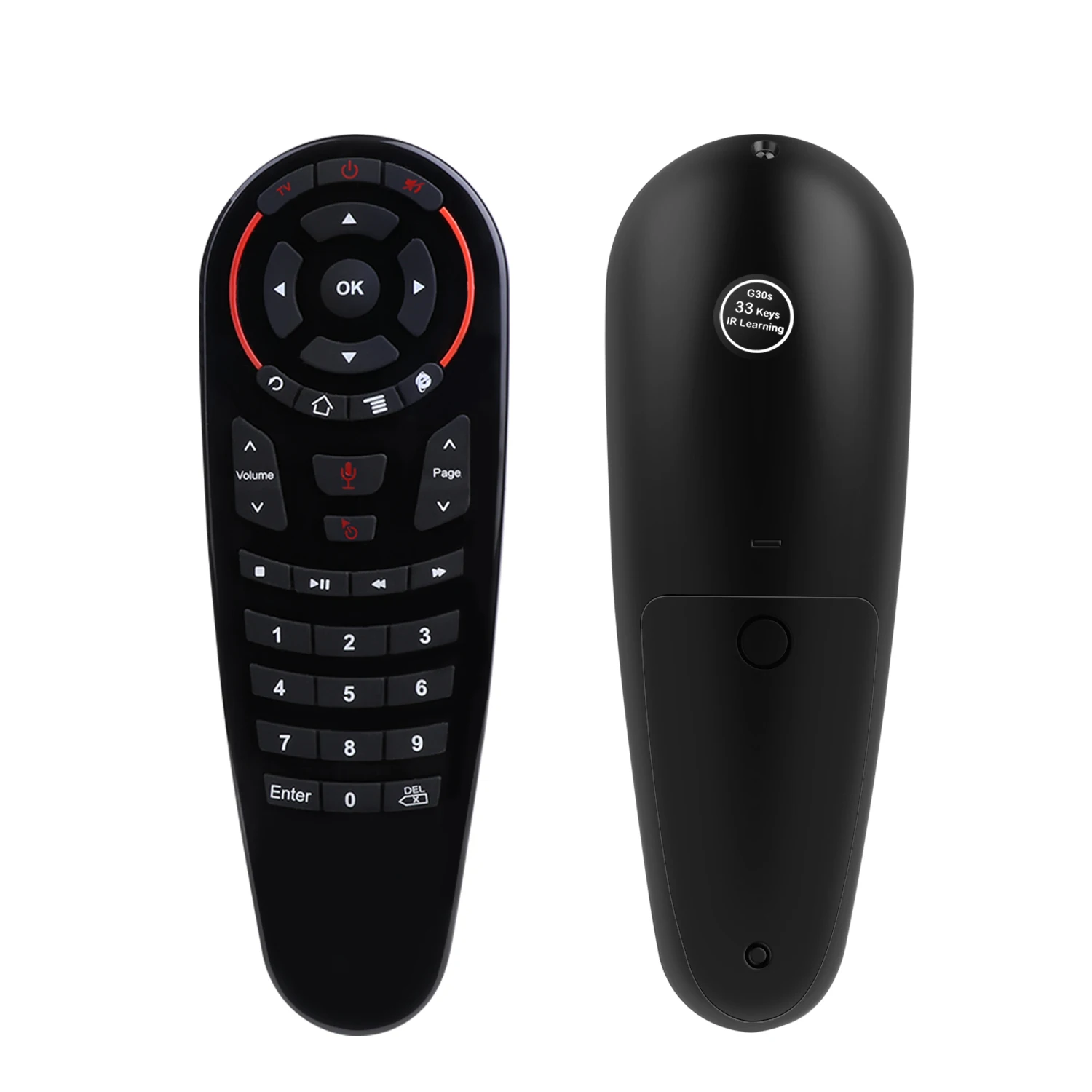 g30 2 4g gyroscope wireless air mouse 33 keys ir learning smart voice remote control for android tv box vs g10 g20 free global shipping